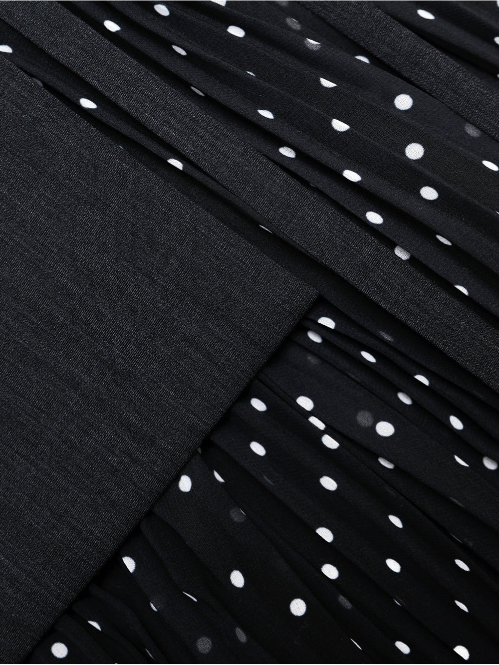 NWOT Self-Portrait GREY TAILORED POLKA DOT MIDI DRESS - Picture 8 of 9